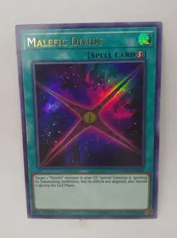 YU-GI-OH! Malefic Divide. DUOV-EN044 1st Edition Ultra Rare Card. TCG CCG Yugioh - Image 1