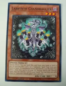 YU-GI-OH! Labrynth Chandraglier. MP23-EN230. 1st Edition Card. TCG CCG Yugioh - Image 1
