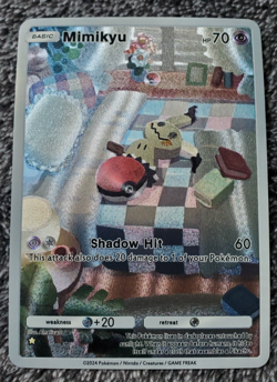 NEW ~ ART CARD Pokemon Pocket TCG Mimikyu Illustration Immersive TEXTURED - Image 1