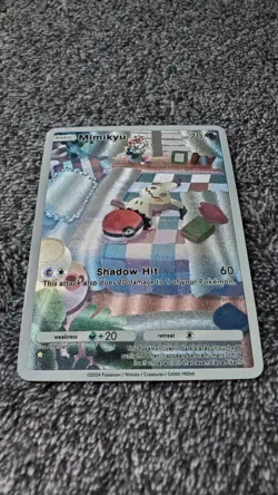 NEW ~ ART CARD Pokemon Pocket TCG Mimikyu Illustration Immersive TEXTURED - Image 4
