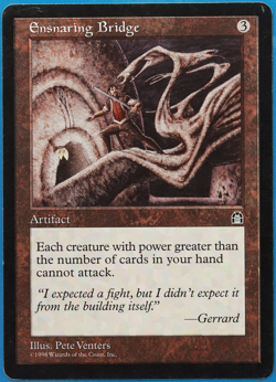 Ensnaring Bridge Stronghold PLD Artifact Rare MAGIC CARD (ID# 500880) ABUGames - Image 1