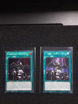Yugioh Card Forbidden Droplet 1st Ed Secret Rare/ Super Rare - Image 1
