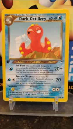 DARK OCTILLERY Neo Destiny Set POKEMON Non-Holo 1st Edition Trading Card 62/105 - Image 1