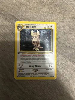 Pokemon TCG Noctowl Neo Genesis 1st Edition Uncommon Card 42/111 - Image 1