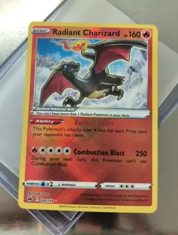 Radiant Charizard 020/159 Crown Zenith Holo Mint Condition Flawless Pokemon Card - Image 2
