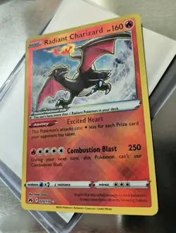 Radiant Charizard 020/159 Crown Zenith Holo Mint Condition Flawless Pokemon Card - Image 3