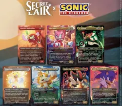 IN HAND! MtG Secret Lair x SONIC: Complete NON FOIL Set Opened + 3x BONUS cards - Image 2