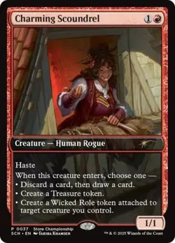 Charming Scoundrel -Foil Light Play MTG Promos: Game Day and Store Championship - Image 1