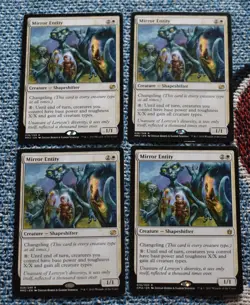 MTG 4x Rare White Shapeshifter Creature Mirror Entity - Image 1