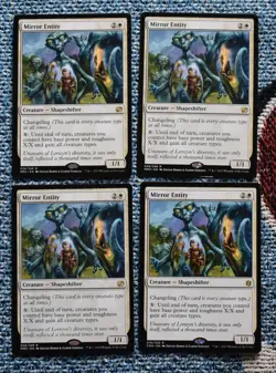 MTG 4x Rare White Shapeshifter Creature Mirror Entity - Image 2