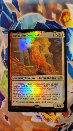 1x Zirda, the Dawnwaker Prerelease Promo FOIL Ikoria MTG Magic the Gathering NM - Image 1