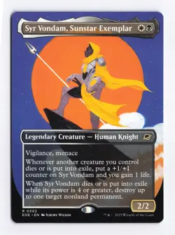 Syr Vondam, Sunstar Exemplar (Borderless) 0302 (R) MTG Edge of Eternities (EOE) - Image 1