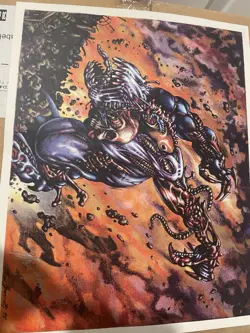 10.5”x8.5” MTG Ron Spencer Signed Yawgmoth’s Will Art Print - Image 1