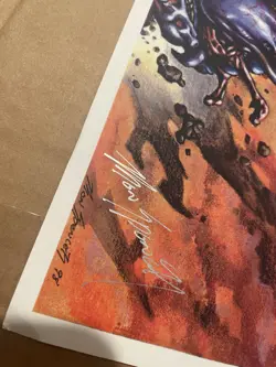 10.5”x8.5” MTG Ron Spencer Signed Yawgmoth’s Will Art Print - Image 2