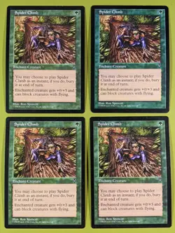 Spider Climb x4 Visions 4x Playset Magic the Gathering MTG - Image 1