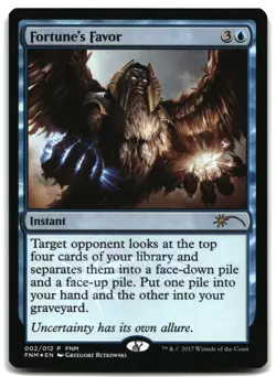 MTG Fortune's Favor FOIL P FNM Promos 2 MP - Image 1