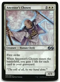 MTG Ancestor's Chosen FOIL U Ultimate Masters 9 MP - Image 1