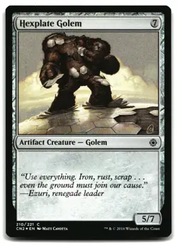 MTG Hexplate Golem FOIL C Conspiracy: Take the Crown 210 MP - Image 1