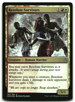MTG Resolute Survivors FOIL U Hour of Devastation 142 MP - Image 1