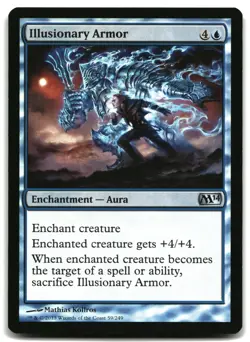 MTG Illusionary Armor FOIL U Magic 2014 (M14) 59 MP - Image 1