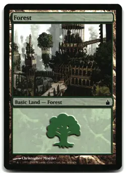 MTG Forest () FOIL L Ravnica: City of Guilds 304 MP - Image 1