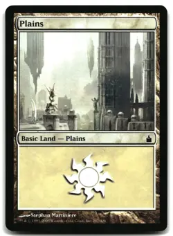 MTG Plains () FOIL L Ravnica: City of Guilds 287 MP - Image 1