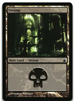 MTG Swamp () FOIL L Ravnica: City of Guilds 295 MP - Image 1