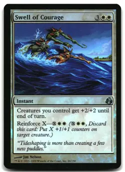 MTG Swell of Courage FOIL U Morningtide 26 MP - Image 1