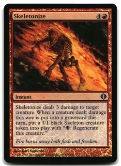 MTG Skeletonize FOIL U Shards of Alara 114 MP - Image 1