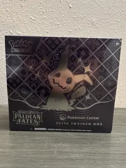 Scarlet & Violet Sealed Paldean Fates Pokemon Center ETB - Image 1