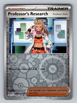 Professor's Research Sada [Reverse Holo] #189 Pokemon Scarlet & Violet MINT - Image 1