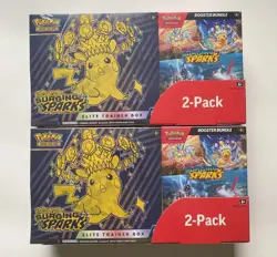 Pokemon Surging Sparks Elite Trainer Box + Booster Bundle, 2-pack ~ Costco Set - Image 1