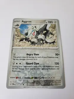 Aggron 122/167 | Twilight Masquerade | Reverse Holo Uncommon | NM | Pokemon TCG - Image 2