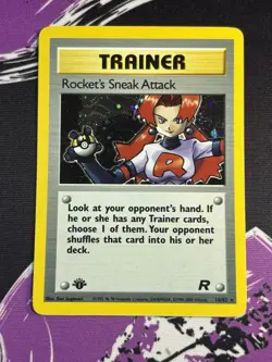 Pokemon Rocket's Sneak Attack 1st Edition Holo WOTC Team Rocket 16/82 NM/Mint - Image 3