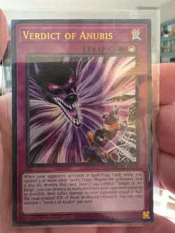 Yugioh Verdict of Anubis MZTM-EN009 Ultra Rare 1st Edition NM - Image 1
