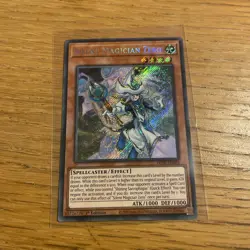 YUGIOH SILENT MAGICIAN ZERO SECRET RARE 1ST NM LEDE-EN003 - Image 1