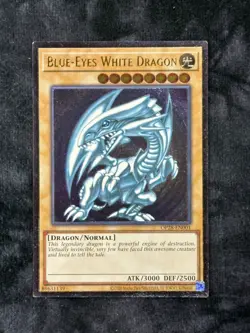 YUGIOH Blue-Eyes White Dragon OP28-EN001 Ultimate Rare NM #69 - Image 1