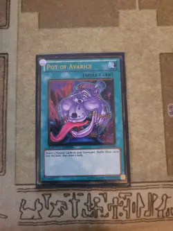 YUGIOH POT OF AVARICE GLD4-EN040 GOLD LIMITED ED VLP - Image 1