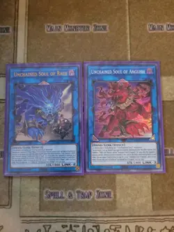 YUGIOH UNCHAINED SOUL OF ANGUISH SUPER + UNCHAINED SOUL OF RAGE MP20 ULTRA 1ST - Image 1