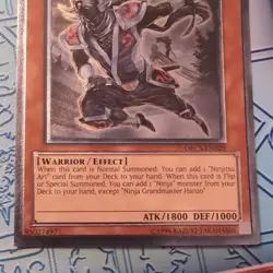 Ninja Grandmaster Hanzo - ORCS-EN029 - Unlimited - Ultimate - Yugioh - Image 3