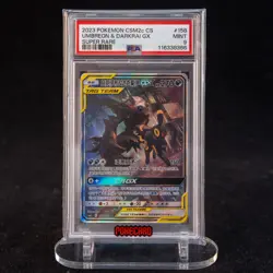 Umbreon & Darkrai GX SR CSM2cC-158/150 Pokemon Card Chinese PSA 9 State A #1 - Image 1