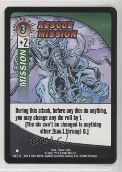 2000 The X-Men Movie Trading Card Game Rescue Mission #112 - Image 1