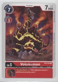 2021 Digimon Card Game - Great Legend Volcdramon #BT4-015 - Image 1