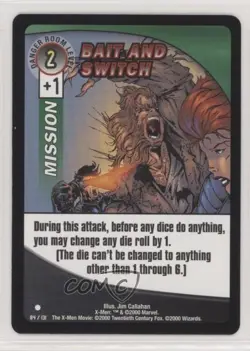 2000 The X-Men Movie Trading Card Game Bait and Switch #84 - Image 1