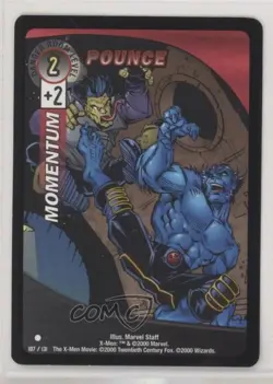 2000 The X-Men Movie Trading Card Game Pounce #107 - Image 1