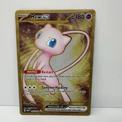 Pokemon TCG Mew EX 151 Gold Metal Promo Card 205/165 NM - Image 1