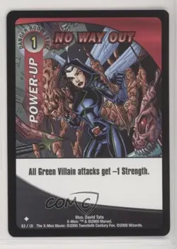2000 The X-Men Movie Trading Card Game No Way Out #63 - Image 1