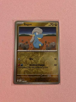 Pokemon TCG Card - Bagon 112/159 Reverse Holo | Journey Together JTG | NM/MINT - Image 1