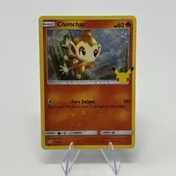 Chimchar Holo Pokemon 25th Anniversary Stamp 2021 McDonald’s Card! NM - Image 1
