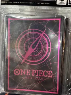 One Piece Card Sleeves Black & Pink 70 Sleeves Ver.6 BANDAI Official Japanese !! - Image 2
